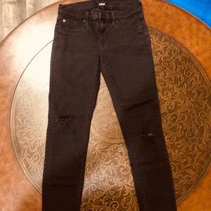 Size 26 black stretch Hudson skinny jeans